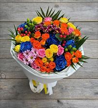 Букет цветов из:  Розы и Хризантемы в Нягани