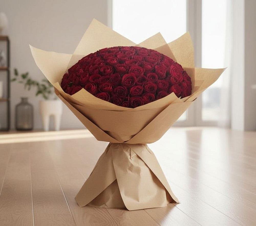 Букет 101 Красная роза в Нягани