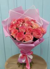 Букет 15 Розовых роз Равель в Нягани