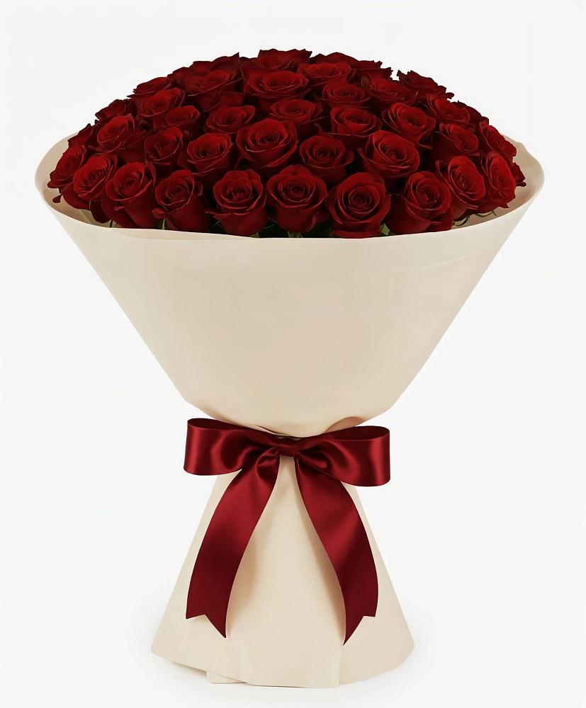 Букет 101 Бордовая роза Блэк Бакарра в Нягани