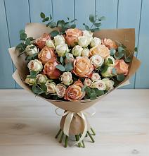 Букет цветов из:  Альстромерии и Розы #REPLACE_PRED# Нягани