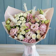 Букет цветов из:  Альстромерии и Розы в Нягани