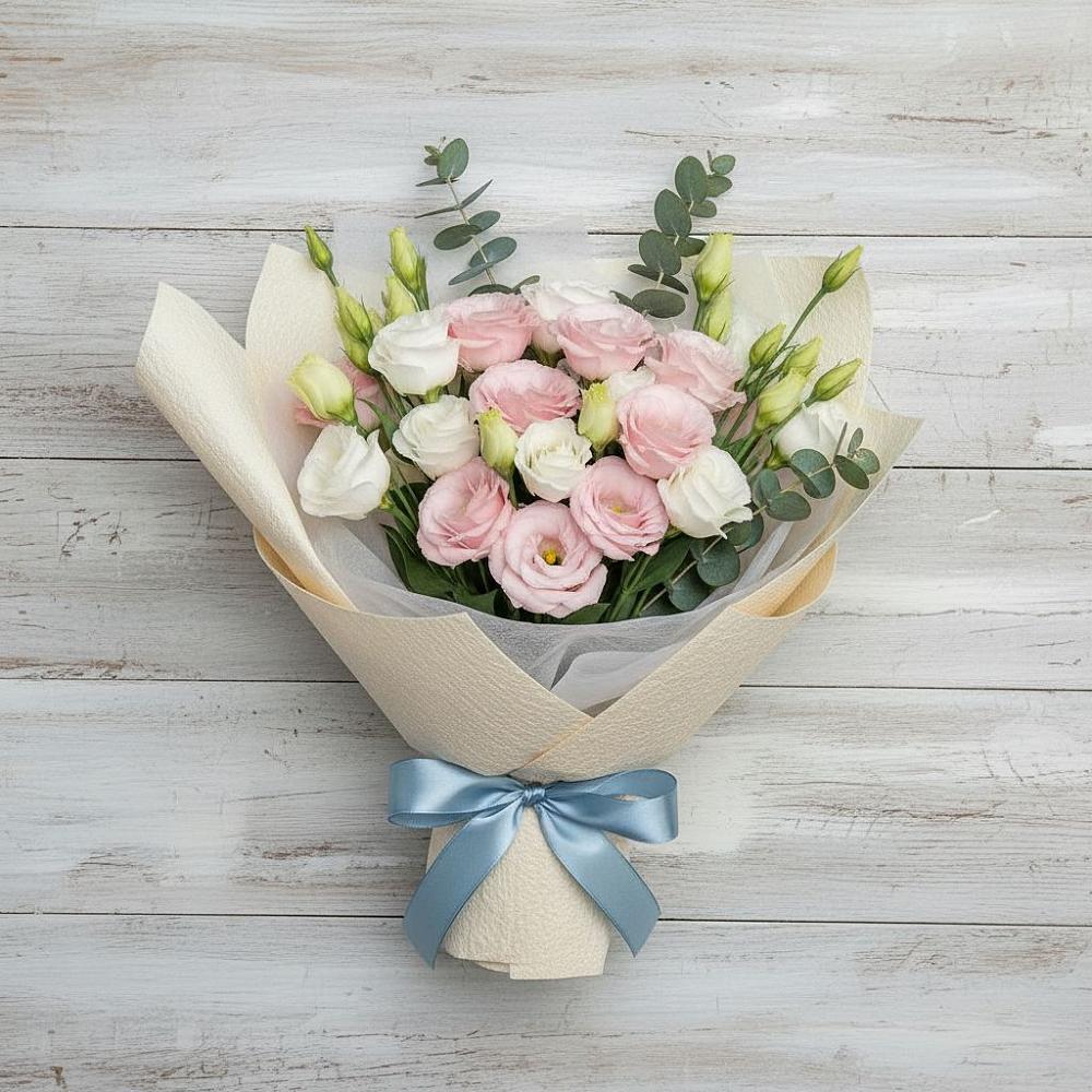 Букет цветов из: Лизиантусы в Нягани